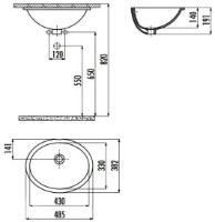Lavoar Creavit Undercounter TP211.00CB00E imaginea #2 — magazin online Desire.md