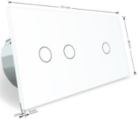 Intrerupator Livolo VL-C701SC702S-11 White imaginea #3 — magazin online Desire.md