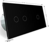 Intrerupator Livolo VL-C701SC702S-12 Black imaginea #3 — magazin online Desire.md