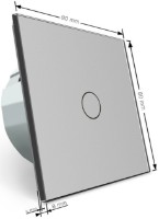 Выключатель Livolo VL-C701SZ-15 Gray фото №3 — интернет-магазин Desire.md