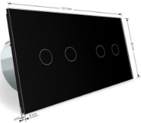 Intrerupator Livolo VL-C702SC702S-12 Black imaginea #3 — magazin online Desire.md