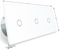 Выключатель Livolo VL-C703S-11 White фото №2 — интернет-магазин Desire.md