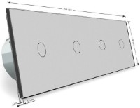 Intrerupator Livolo VL-C704S-15 Gray imaginea #4 — magazin online Desire.md