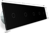 Выключатель Livolo VL-C705-12 Black фото №3 — интернет-магазин Desire.md