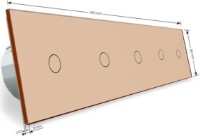Выключатель Livolo VL-C705S-13 Gold фото №3 — интернет-магазин Desire.md