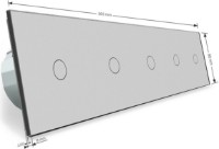 Выключатель Livolo VL-C705S-15 Gray фото №2 — интернет-магазин Desire.md