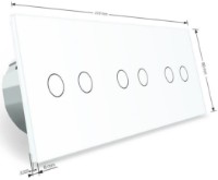 Выключатель Livolo VL-C706-11 White фото №3 — интернет-магазин Desire.md