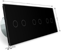 Intrerupator Livolo VL-C706-12 Black imaginea #2 — magazin online Desire.md