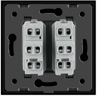 Выключатель Livolo VL-C7-K2S-12 Black фото №3 — интернет-магазин Desire.md