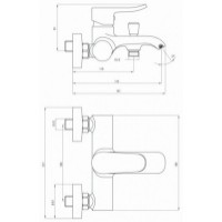 Смеситель для ванны Deante Werbena BCW010M фото №2 — интернет-магазин Desire.md