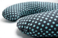 Pernă pentru alaptare Womar Zaffiro Comfort Exclusive 140 Turquoise Peas imaginea #2 — magazin online Desire.md