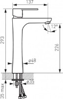 Смеситель для умывальника Ferro Algeo BAG2LBL фото №2 — интернет-магазин Desire.md