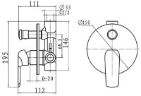 Baterie de duș Ferro Tina 38050R.1 imaginea #2 — magazin online Desire.md