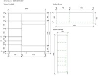 Dulap cu uşi glisante Mobildor-Lux Aron 200x220 Oak Sonoma (aron1741) K2 imaginea #3 — magazin online Desire.md