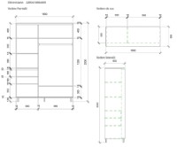 Dulap cu uşi glisante Mobildor-Lux Aron 160x220 White (aron1672) K2 imaginea #3 — magazin online Desire.md