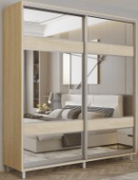 Dulap cu uşi glisante Mobildor-Lux Aron 190x220 Oak Sonoma (aron1533) K3