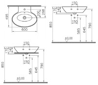 Lavoar Vitra Geo (4424B003-0001) imaginea #2 — magazin online Desire.md