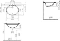 Умывальник Vitra S20 (6031B003-0012) фото №2 — интернет-магазин Desire.md