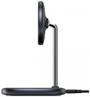 Încărcător Baseus Swan Magnetic Desktop Bracket Wireless Charger Black (WXSW-01) imaginea #2 — magazin online Desire.md