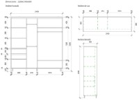 Dulap cu uşi glisante Mobildor-Lux Aron 210x220 (2226 Wenghe) K3 imaginea #3 — magazin online Desire.md