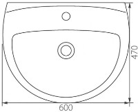 Умывальник Colombo Akcent 60 (S12116000)