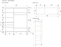 Dulap cu uşi glisante Mobildor-Lux Aron 190x220 (2226 Wenghe) K2 imaginea #3 — magazin online Desire.md
