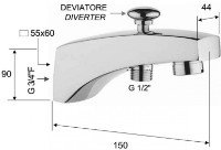 Душевой отвод Remer 91D фото №2 — интернет-магазин Desire.md