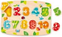 Развивающий набор Hape Number Peg Puzzle (E1404B)