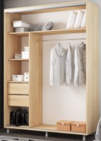 Шкаф-купе Mobildor-Lux Aron-S Mirror 160x220 Oak Sonoma (arons4205) фото №2 — интернет-магазин Desire.md