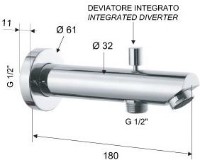 Душевой отвод Remer 91MD фото №3 — интернет-магазин Desire.md