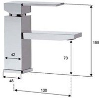 Смеситель для умывальника Remer Qubika 11 фото №2 — интернет-магазин Desire.md