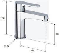 Смеситель для умывальника Remer Winner W11S фото №3 — интернет-магазин Desire.md