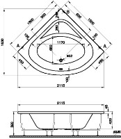 Ванна Vitra Optimum (64600001000+59996460000) фото №2 — интернет-магазин Desire.md