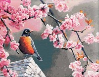 Картина по номерам Brushme Bullfinch and Sakura (G041)