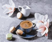 Картина по номерам Brushme Coffee with Orchids (GX34316) 