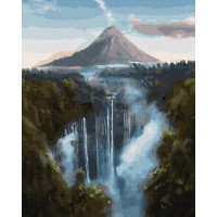 Картина по номерам Art Gallery Econom Фантастическая гора и лес 40x50cm (GX31413) 