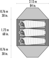 Cort MSR Elixir 3 Tent Green imaginea #8 — magazin online Desire.md