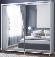 Шкаф-купе Mobildor-Lux Aron 230x220 (8681 Alb briliant)