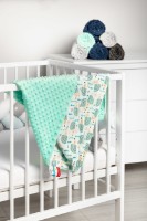 Plapumă pentru bebeluși Sensillo  Minki 75x100 Mint imaginea #3 — magazin online Desire.md