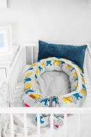 Cuib pentru bebelúș Sensillo Velvet Puzzle (22886) imaginea #3 — magazin online Desire.md