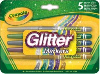 Набор фломастеров Crayola Glitter Markers 5pcs (58-8645)  фото №1 — интернет-магазин Desire.md