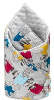 Plic pentru bebeluși Sensillo Velvet Wrap Puzzle Grey (4232)