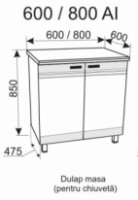 Bucatarie modulara Ambianta Dolce 800 AI Gri imaginea #2 — magazin online Desire.md