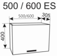 Кухонный модуль Ambianta Fresh 600 ES Gri фото №2 — интернет-магазин Desire.md
