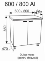 Кухонный модуль Ambianta Fresh 600 AI Cappuccino фото №2 — интернет-магазин Desire.md