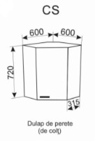 Bucatarie modulara Ambianta Fresh 600 Gri imaginea #2 — magazin online Desire.md