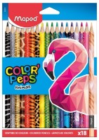 Creioane colorate Maped Animals 18pcs