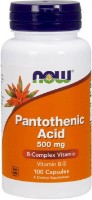 Vitamine NOW Pantothenic Acid 500mg 100cap