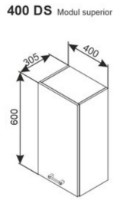 Кухонный модуль Ambianta Iris 400 DS Gri фото №2 — интернет-магазин Desire.md
