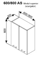 Кухонный модуль Ambianta Iris 800 AS Gri фото №2 — интернет-магазин Desire.md